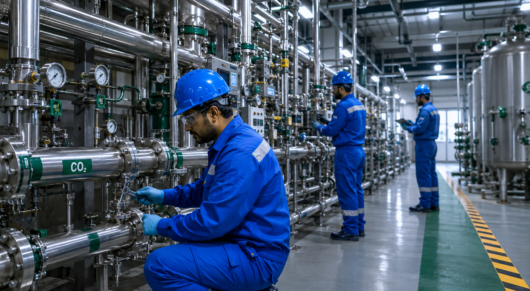 CO2 line infrastructure